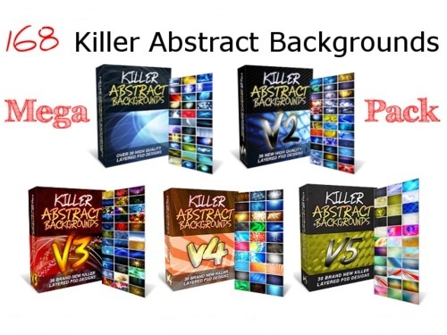 Product picture Killer Abstract Backgrounds v1-5 MEGAPACK + Resell Rights